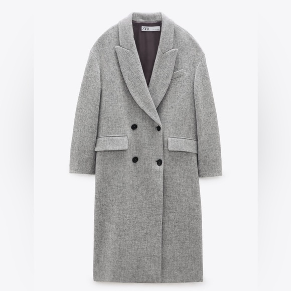 Zara Jackets & Blazers - ZARA Italian Manteco Wool Blend Coat NWT